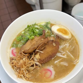 Chicken ramen creamy broth