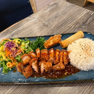 Crispy pork bento 